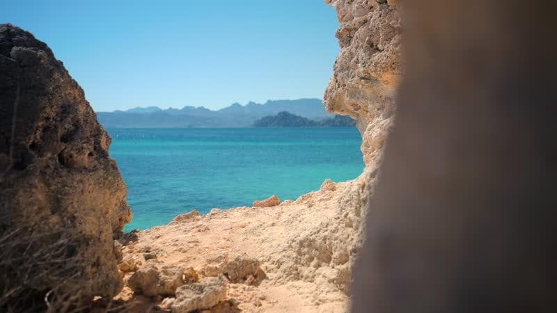 Rocky sand dunes and cliffs in California